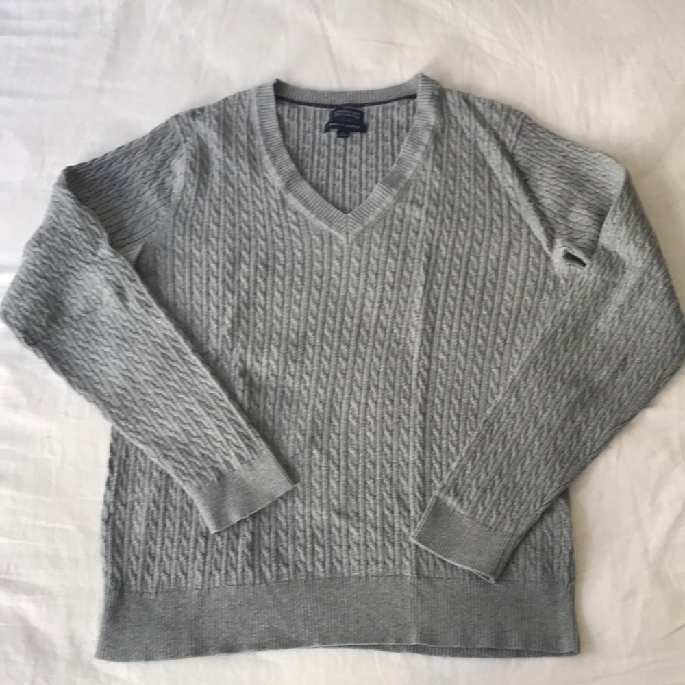 Tommy Hilfiger gray Cable-knit Sweater XL
